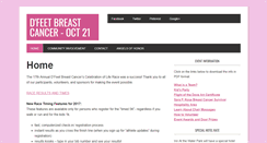 Desktop Screenshot of dfeetbreastcancer.com