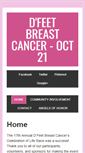 Mobile Screenshot of dfeetbreastcancer.com
